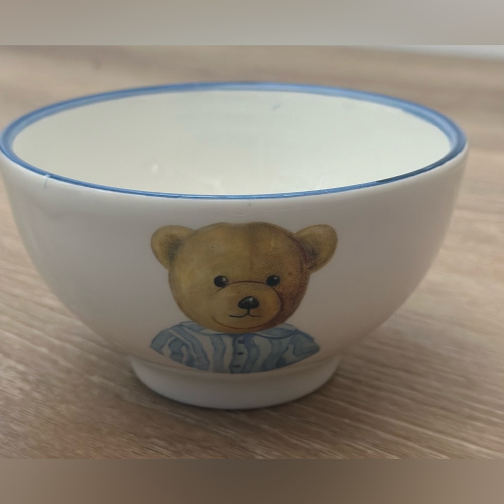 Vintage|Ceramica Due Torri|Blue Bear|Bowl|Made in‎ Italy|Collectors Piece